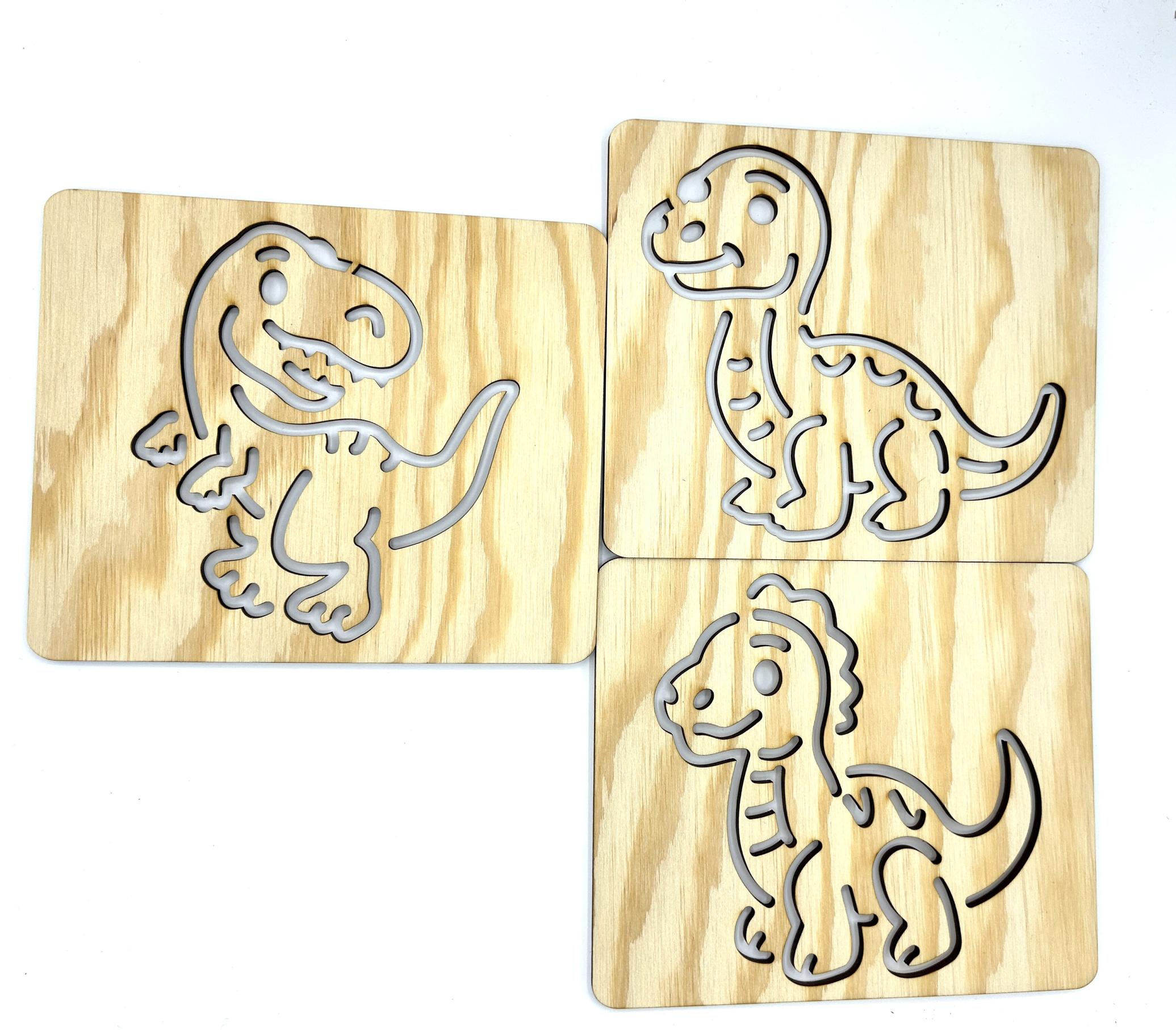 Šablony na kreslení - dinosauři