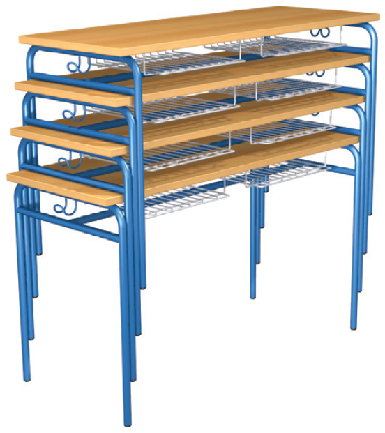 Školní lavice Klasik - dvoumístná