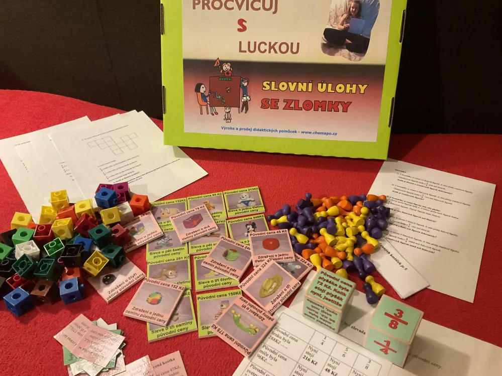 Procvičuj s Luckou - slovní úlohy se zlomky