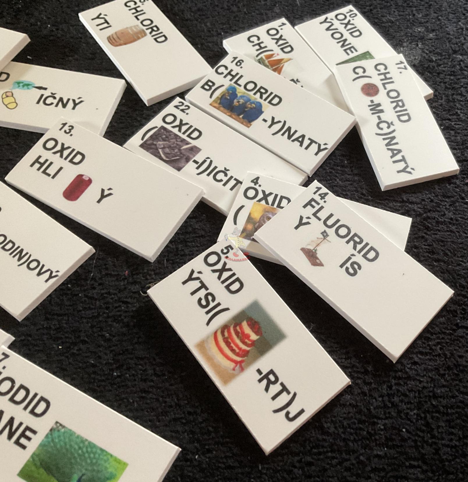 Rébusy – názvosloví halogenidů, oxidů