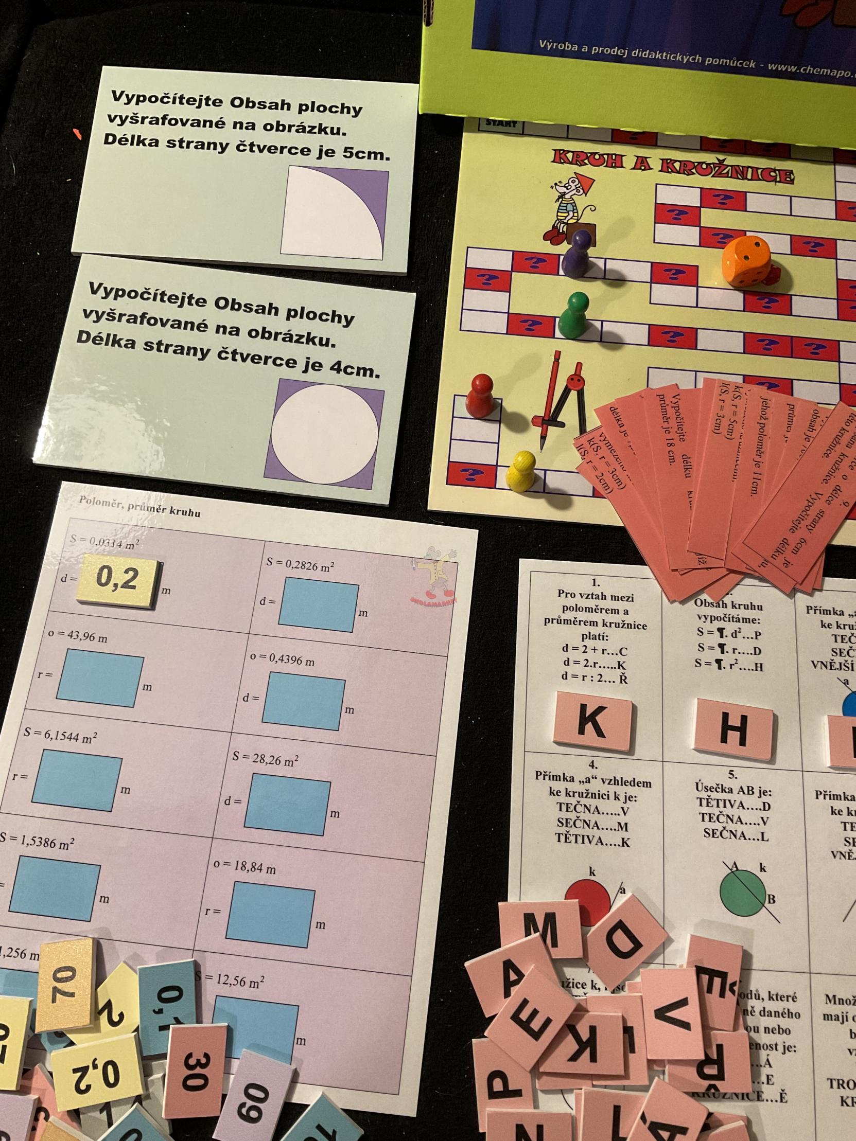 Výuková krabička – Kruhy, kružnice