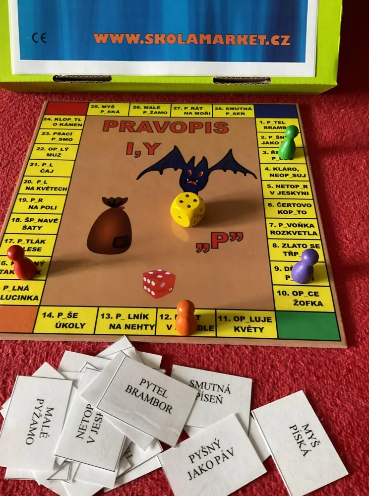 Hra pravopis I,Y po „P“ pro třídu