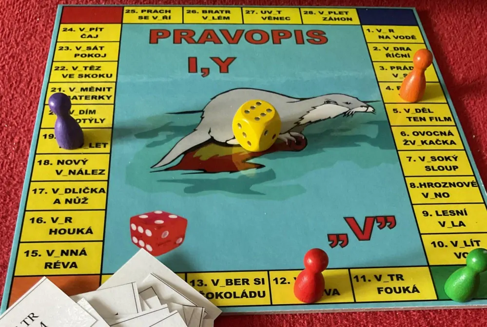 Hra pravopis I,Y po „V“ pro třídu