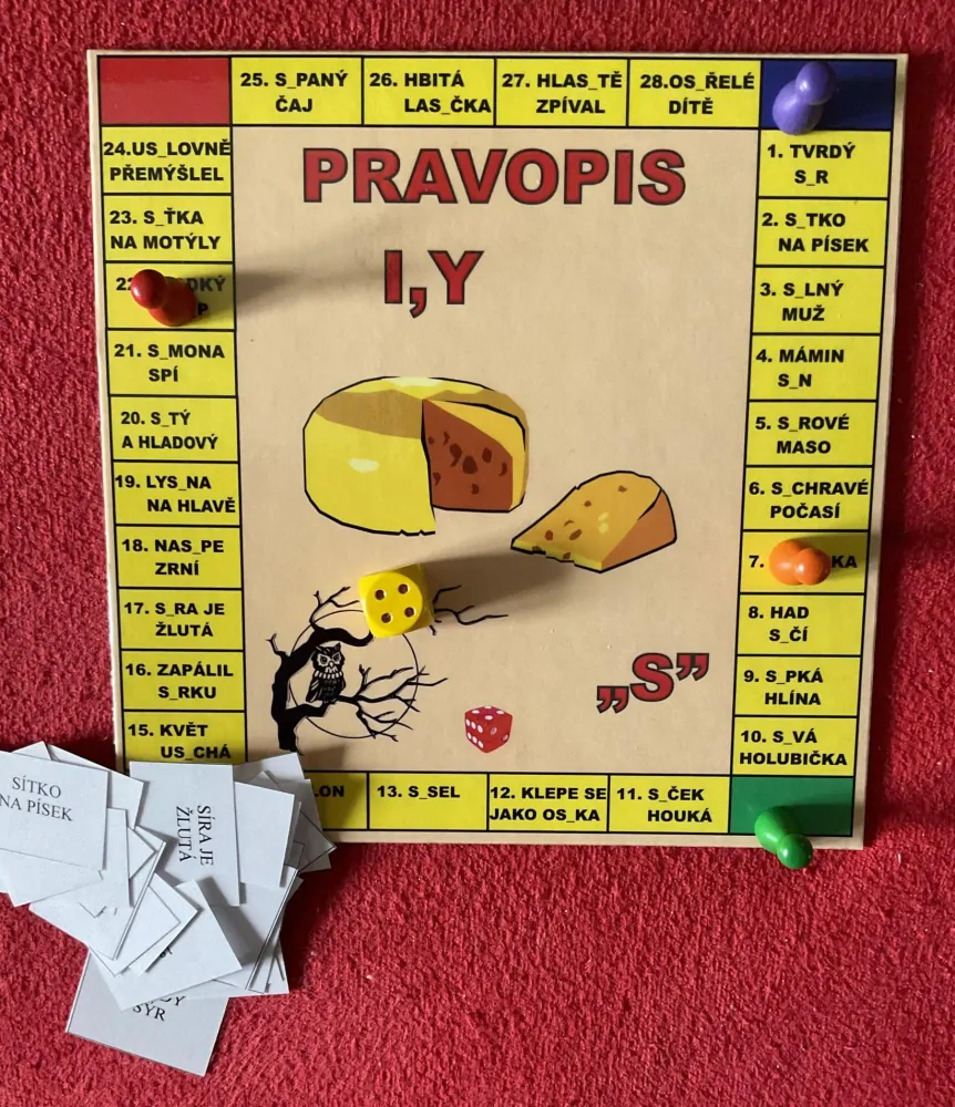 Hra pravopis I,Y po „S“ pro třídu