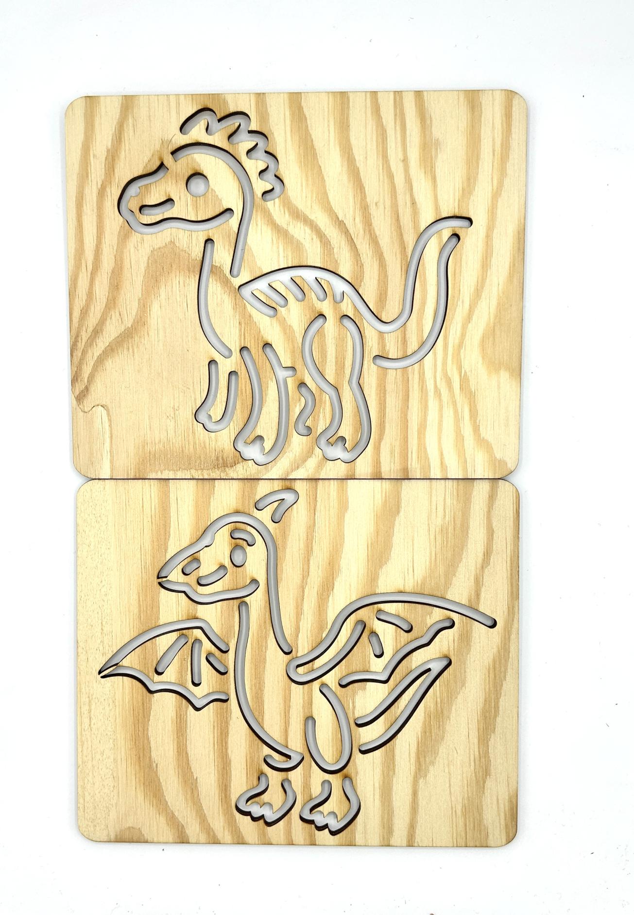 Šablony na kreslení - dinosauři