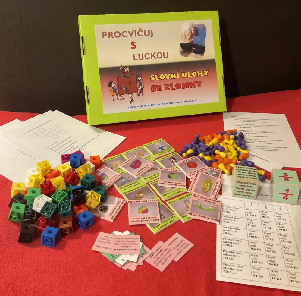 Procvičuj s Luckou - slovní úlohy se zlomky