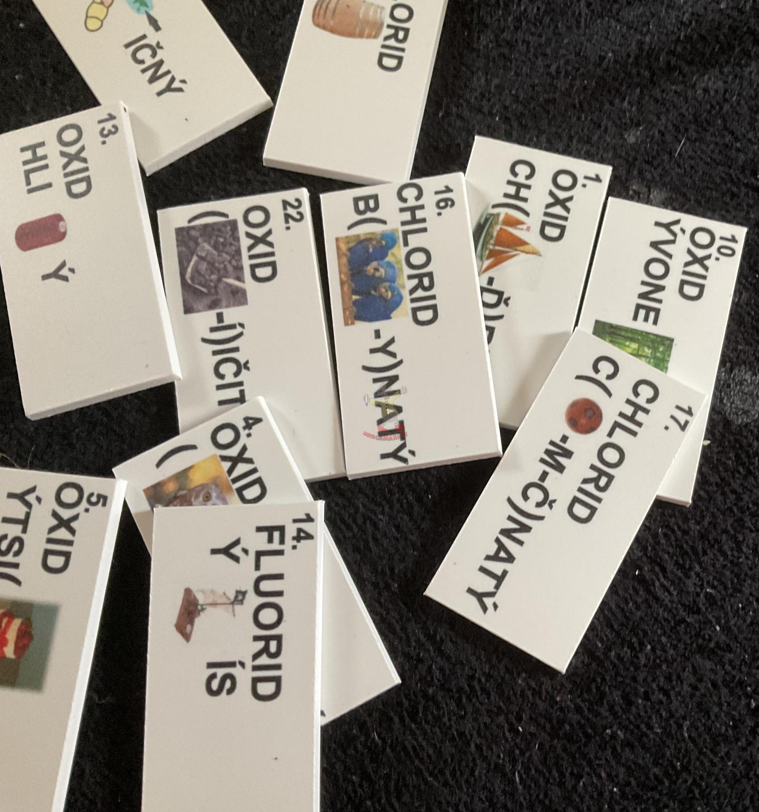 Rébusy – názvosloví halogenidů, oxidů