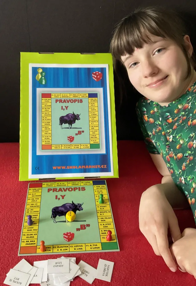 Hra pravopis I,Y po „B“ pro třídu