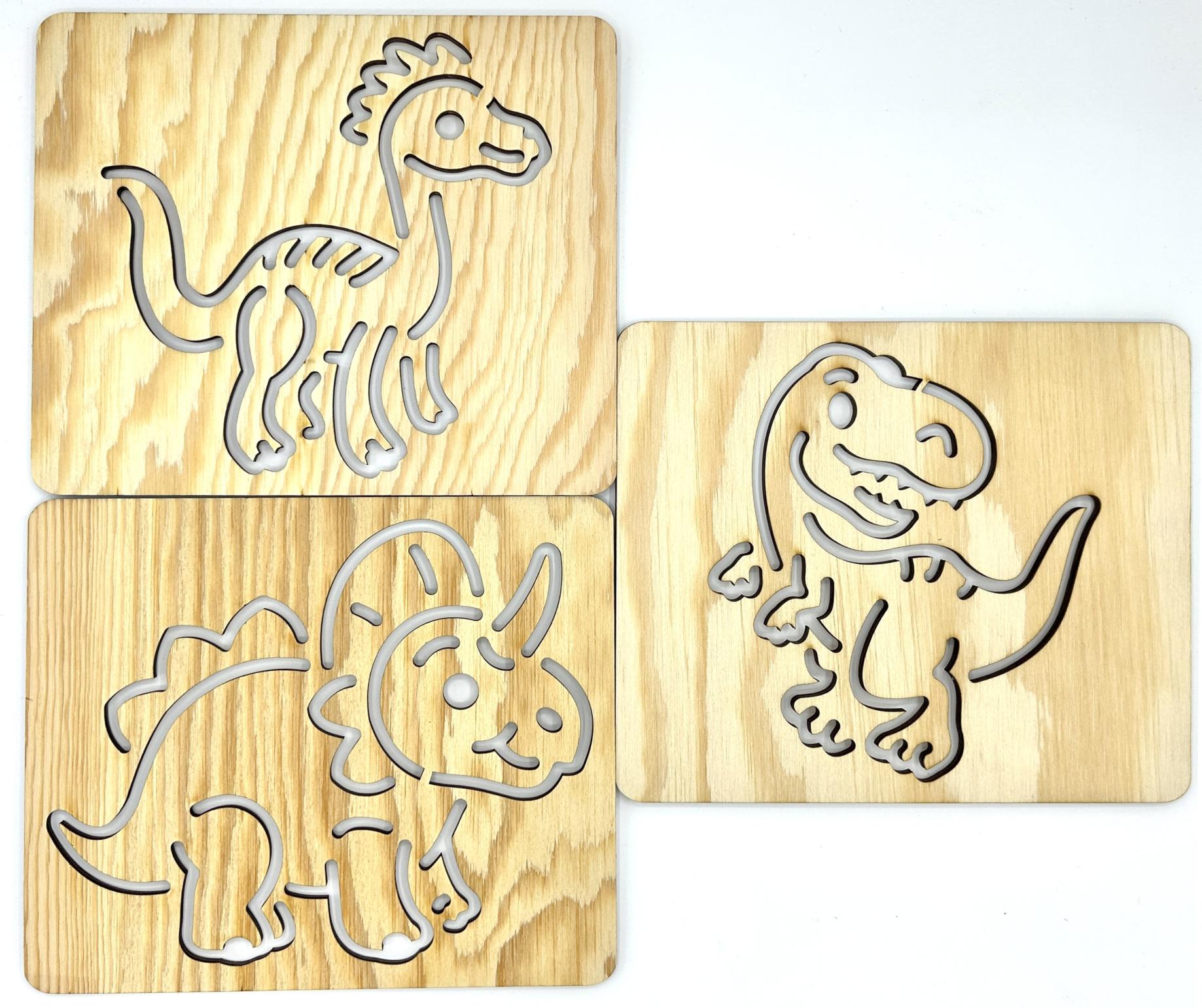 Šablony na kreslení - dinosauři