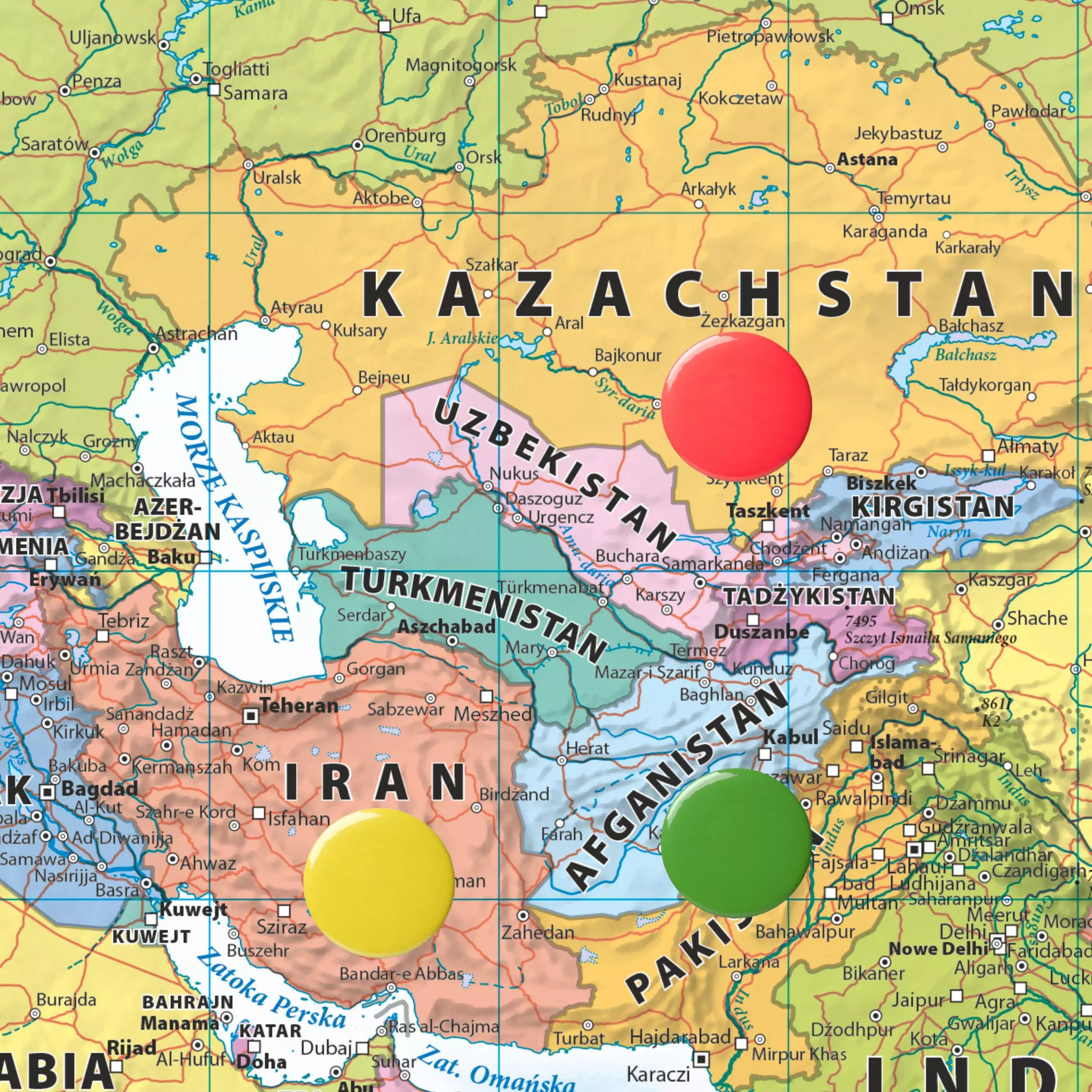 Svět - nástěnná politická mapa magnet