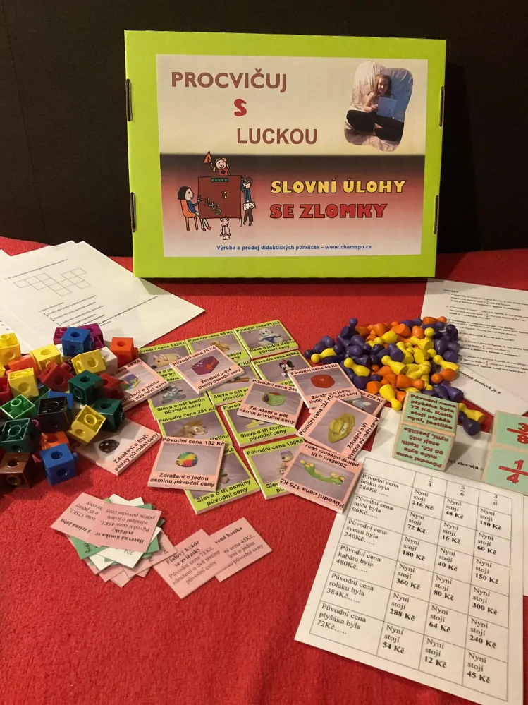 Procvičuj s Luckou - slovní úlohy se zlomky