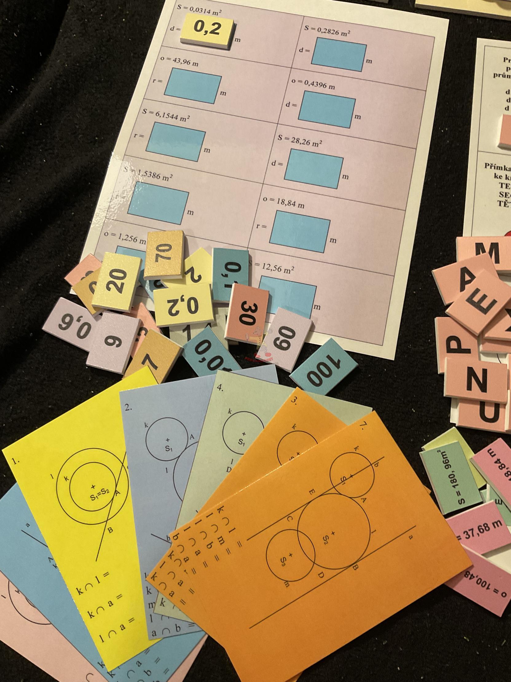 Výuková krabička – Kruhy, kružnice