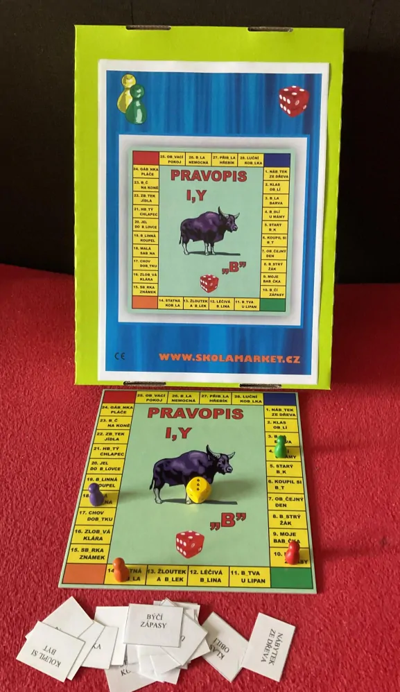 Hra pravopis I,Y po „B“ pro třídu