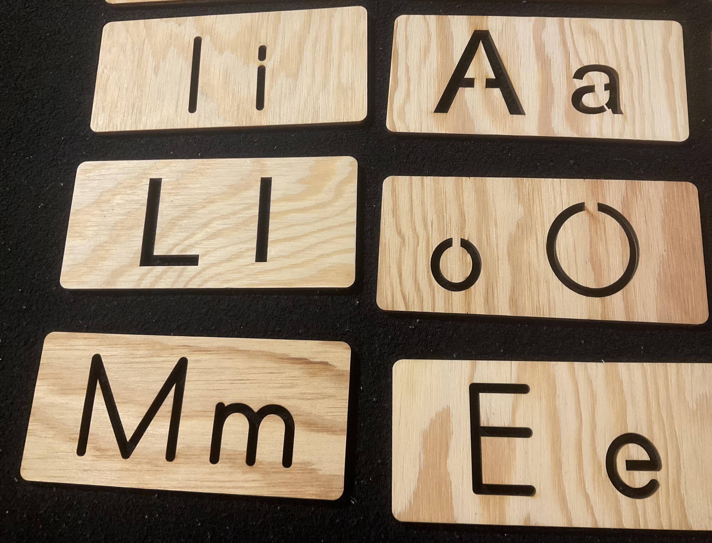 Šablona na psaní abecedy - tiskací