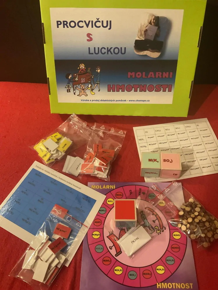 Procvičuj s Luckou molární hmotnost