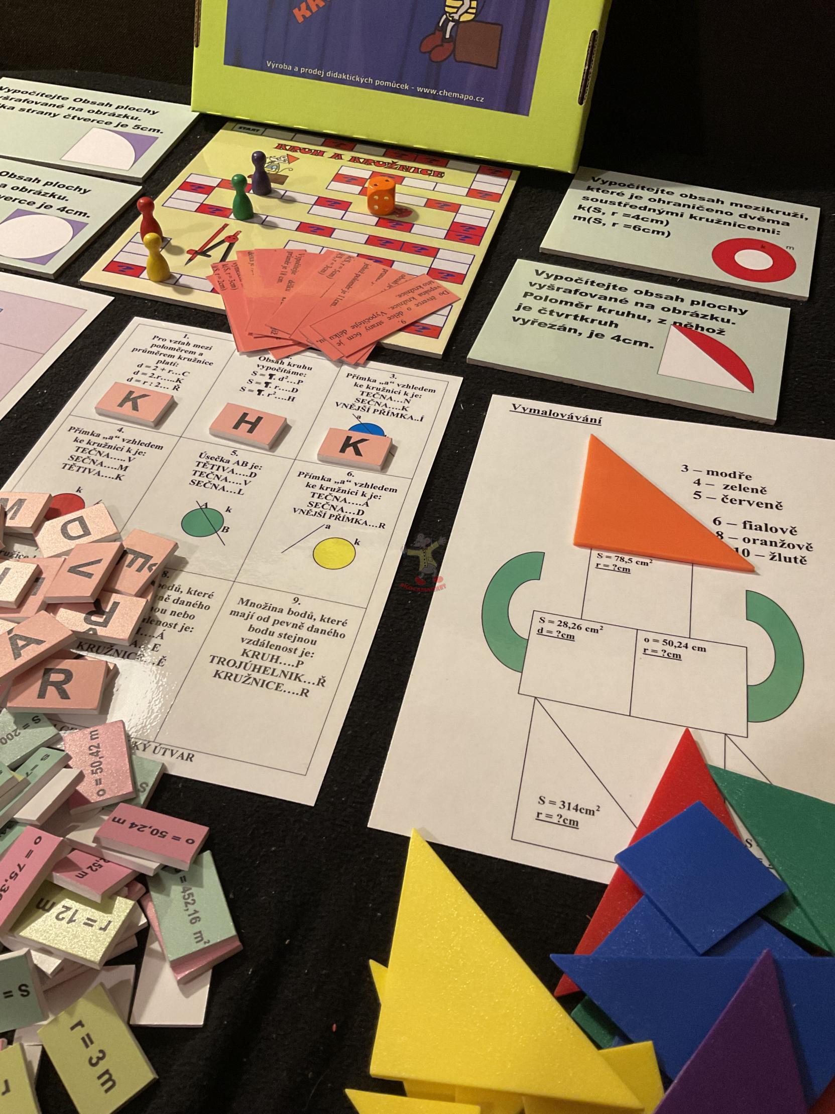 Výuková krabička – Kruhy, kružnice