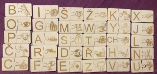 Hravá puzzle abeceda
