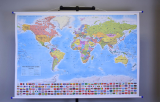 Svět - nástěnná politická mapa plakát