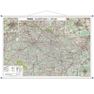 ČR - silniční mapa plakát