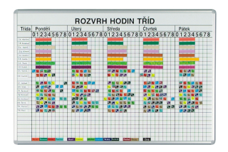 Tabule na rozvrh hodin 26