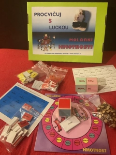 Procvičuj s Luckou molární hmotnost